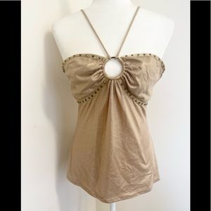 Shimmering BCBGIRLS embellished boho cami!